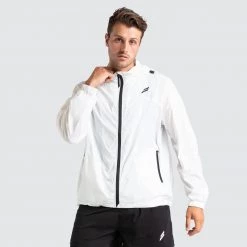 Male Outlet Marked Running Jacket - White