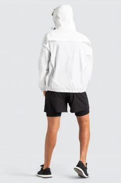 Male Outlet Marked Running Jacket - White