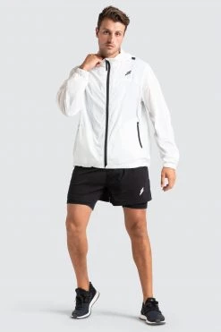 Male Outlet Marked Running Jacket - White