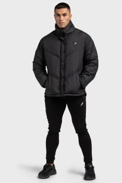 Darren Men's Mark Puffer Jacket - Black Mens