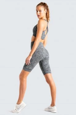 Returns Motion Seamless Bike Shorts - Grey Marl