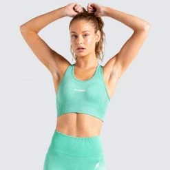 Female Outlet Motion Seamless Crop - Mint Green