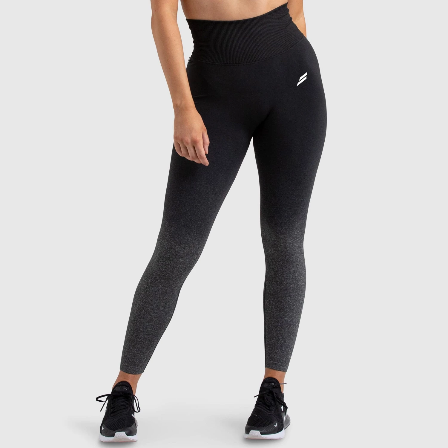 Pony Womens Ombre Scrunch Seamless Leggings - Black