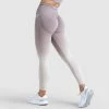 Pony Womens Ombre Scrunch Seamless Leggings - Taupe