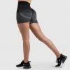 Pony Womens Ombre Scrunch Seamless Shorts - Black
