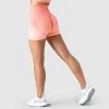Pony Womens Ombre Scrunch Seamless Shorts - Coral