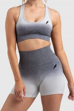 Pony Ombre Scrunch Seamless Shorts - Grey