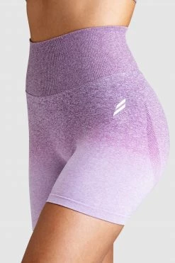 Pony Ombre Scrunch Seamless Shorts - Purple Womens