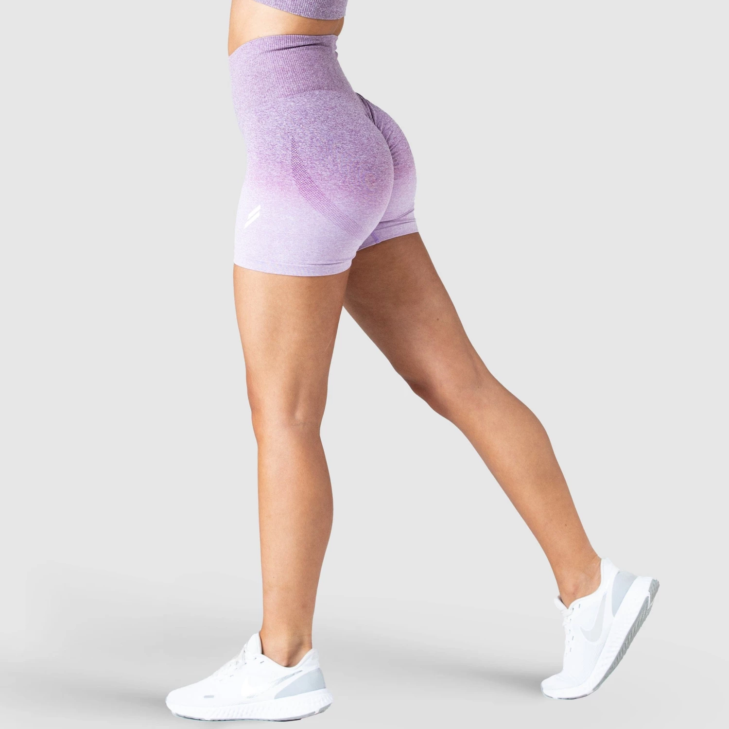 Pony Ombre Scrunch Seamless Shorts - Purple Womens