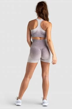 Pony Womens Ombre Scrunch Seamless Shorts - Taupe