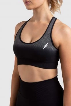 Pony Ombre Seamless Crop - Black