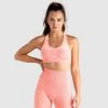 Pony Womens Ombre Seamless Crop - Coral