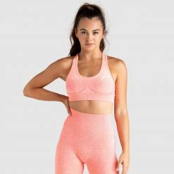Pony Womens Ombre Seamless Crop - Coral