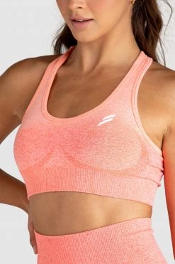Pony Womens Ombre Seamless Crop - Coral