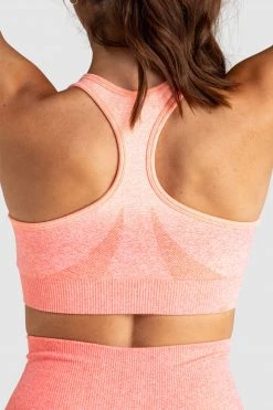 Pony Womens Ombre Seamless Crop - Coral