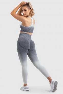 Pony Ombre Seamless Crop - Grey