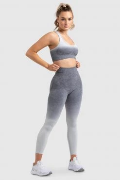 Pony Ombre Seamless Crop - Grey