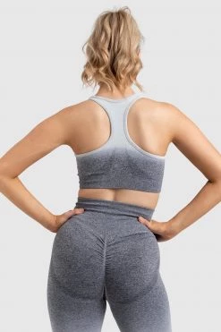 Pony Ombre Seamless Crop - Grey