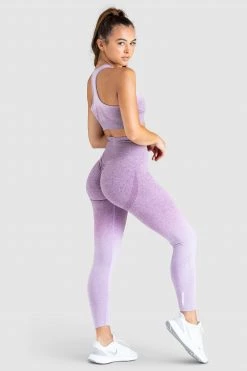 Pony Ombre Seamless Crop - Purple