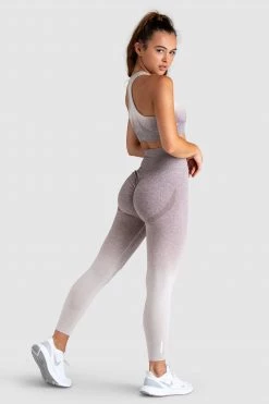 Pony Ombre Seamless Crop - Taupe Womens