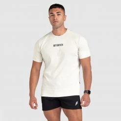 Aivory Origin Acid Wash Regular Fit Tee - Light Taupe Mens