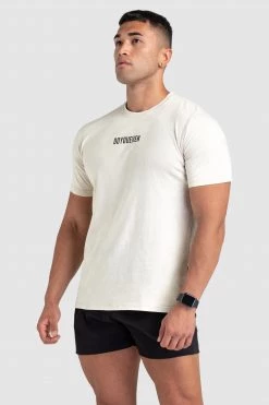 Aivory Origin Acid Wash Regular Fit Tee - Light Taupe Mens