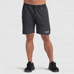 Aivory Origin Acid Wash Shorts - Black Mens