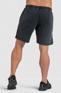 Aivory Origin Acid Wash Shorts - Black Mens
