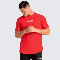 Male Outlet Mens Origin Drop Tee - Red