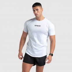 Aivory Mens Origin Drop Tee - Snow Grey