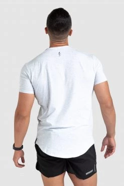 Aivory Mens Origin Drop Tee - Snow Grey