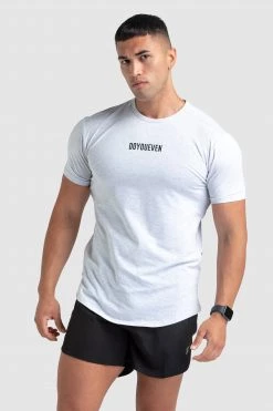 Aivory Mens Origin Drop Tee - Snow Grey