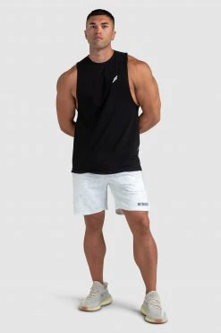 Aivory Origin Marble Shorts - White Mens