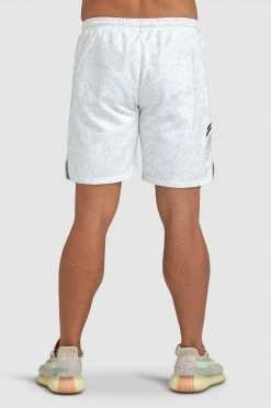 Aivory Origin Marble Shorts - White Mens