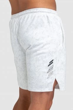 Aivory Origin Marble Shorts - White Mens
