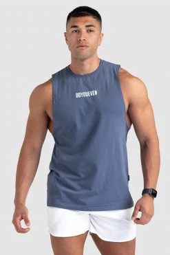 Unreleased Mens Origin Muscle Tank - Atlantic Blue