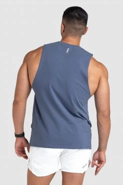 Unreleased Mens Origin Muscle Tank - Atlantic Blue