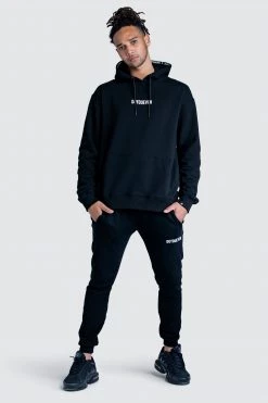 Male Outlet Mens Origin Urban Hoodie - Black