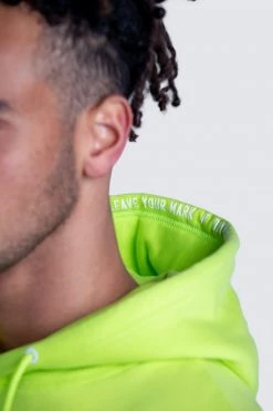 Male Outlet Origin Urban Hoodie - Neon Yellow Mens