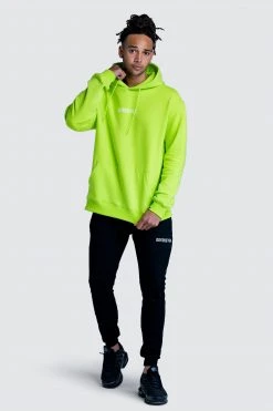 Male Outlet Origin Urban Hoodie - Neon Yellow Mens