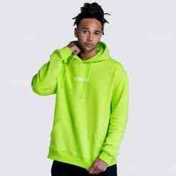 Male Outlet Origin Urban Hoodie - Neon Yellow Mens