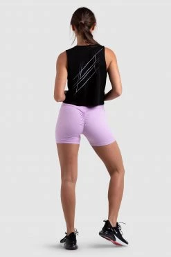 Aivory Progress Cropped Tank - Black Womens