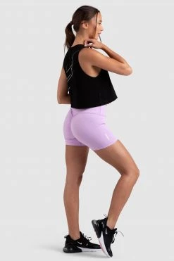 Aivory Progress Cropped Tank - Black Womens