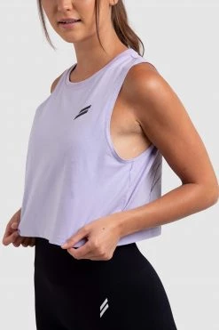 Returns Progress Cropped Tank - Lavender