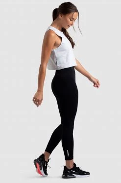 Aivory Womens Progress Cropped Tank - Light Marl