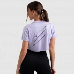 Aivory Progress Cropped Tee - Lavender Womens