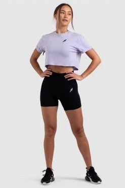 Aivory Progress Cropped Tee - Lavender Womens