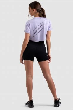 Aivory Progress Cropped Tee - Lavender Womens