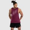 Darren Progress Muscle Tank - Burgundy Mens
