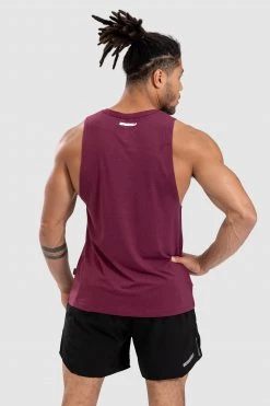 Darren Progress Muscle Tank - Burgundy Mens